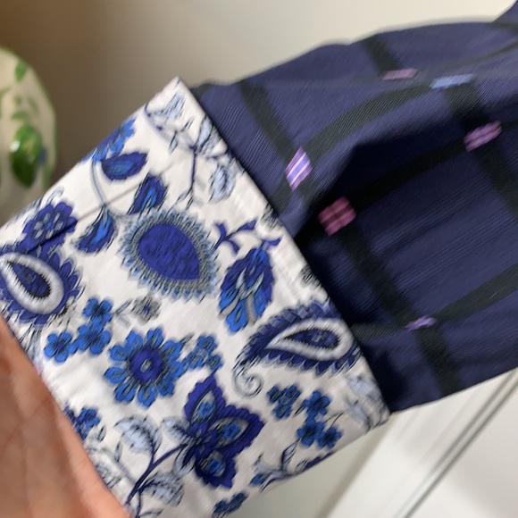 Tasso Elba navy blue long sleeved shirt size 3XLT - Picture 3 of 8